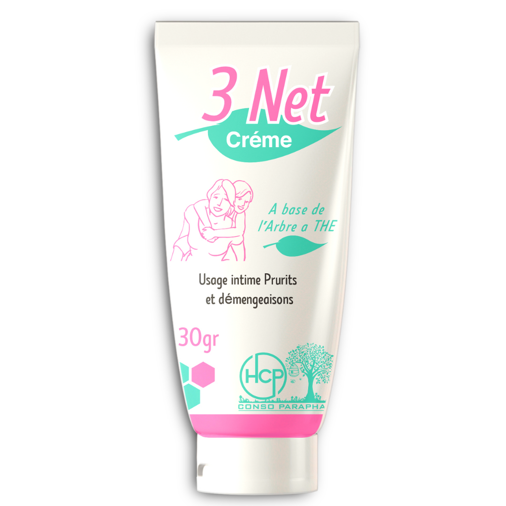 3NET Crème – Crème Douce Apaisante pour Peaux Sensibles & Zones Délicates