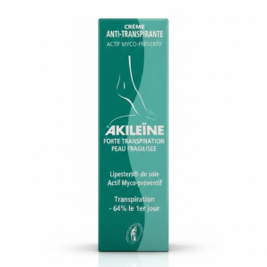 Akileïne Crème Anti-Transpirante – Pieds Régulés & Confortables – Parapharmacie Djeddi