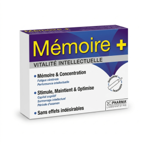 3H Pharma Mémoire – Mémoire, Concentration & Performance Mentale – Pharmacie Djeddi